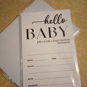 NEW baby shower invitations set of 25 boy or girl
